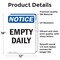 Signmission Empty Daily, 12 in W x Rectangle, Vinyl Decal OS-2PACK-NS-D-1218-V-12026 - alternate 2